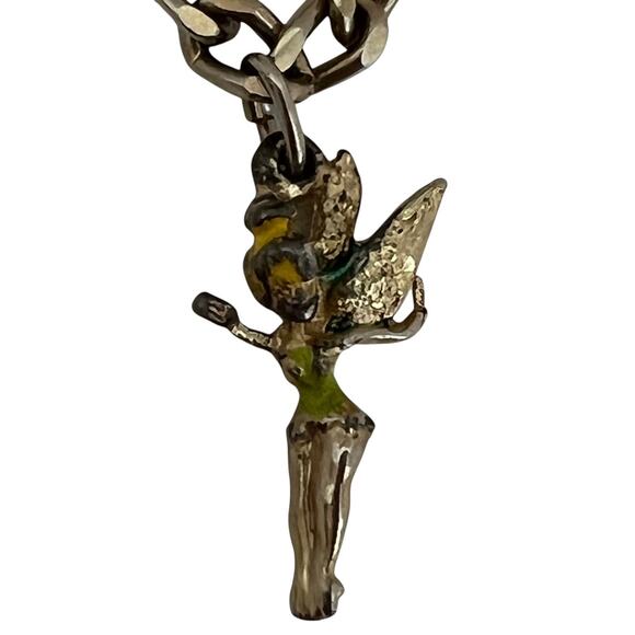 Vintage Disneyland Childs Charm Bracelet Mickey Donald Tinker Bell Castle 1950s - Picture 9 of 13